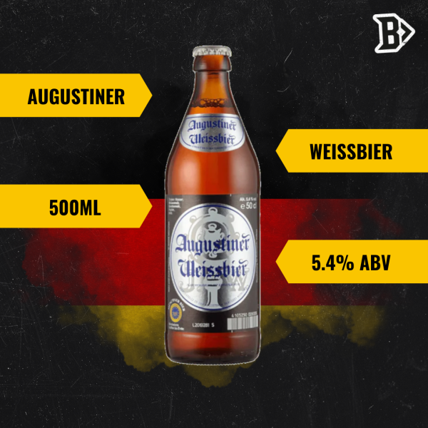 Augustiner German Weissbier 500ml Bottles - 5.4% ABV (12 Multipack) Online Sale