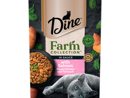 Dine Farm Collection Salmon with Sweet Potato and Spinach 85g For Cheap