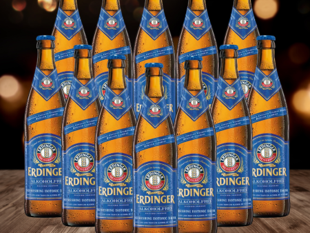 Erdinger Alkoholfrei German Alcohol Free Wheat Beer 500ml Bottles - 0.5% ABV (12 Pack) on Sale