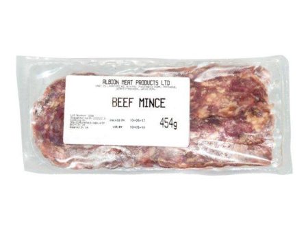 ABC: Beef Mince RAW Dog Food With Ground Bone 454grms Online Sale