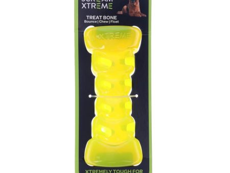 Scream Xtreme Tough Bone Loud Green Dog Chew Toy For Cheap