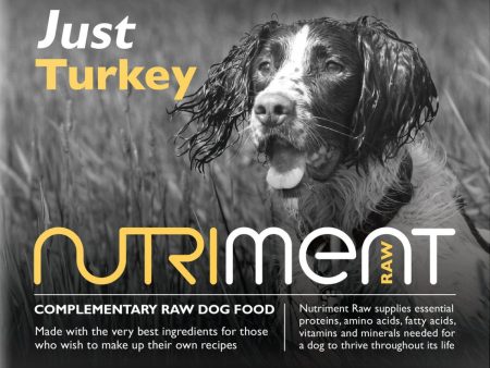 Nutriment Just Turkey Raw Dog Food 500g Tray Online now