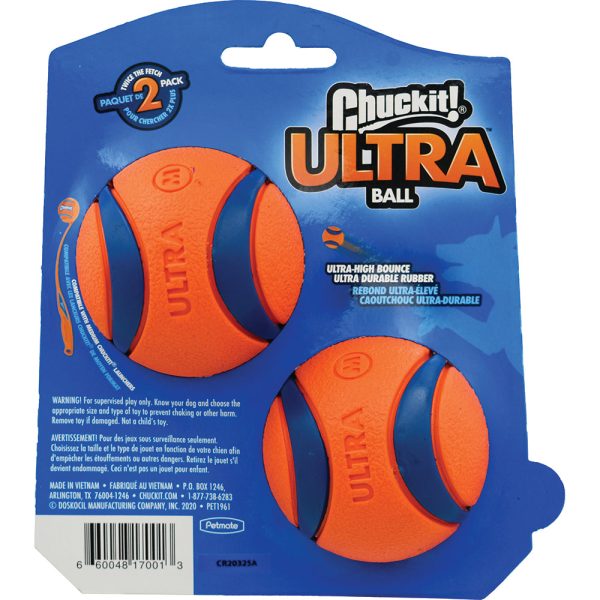 Chuckit! Ultra Ball Dog Toy Medium 2 Pack Hot on Sale