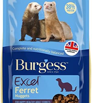 Burgess Excel Ferret Nuggets 2kg; A Complete, High Protein Food For Ferrets Supply