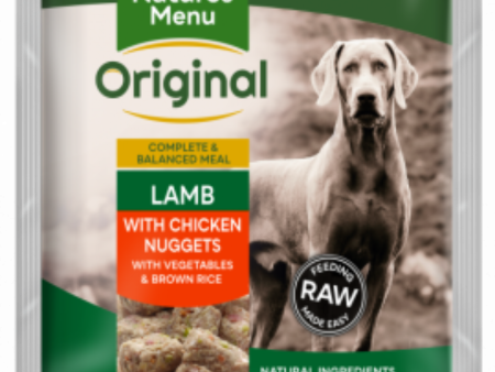 NATURES MENU RAW MEALS  LAMB WITH CHICKEN NUGGETS  FOR ADULT DOGS For Discount