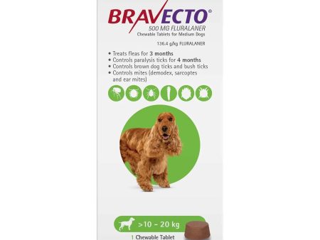 Bravecto Medium Dog Chews 10-20Kg Online now