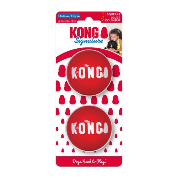 KONG Signature Dog Sport Balls 2pk Online