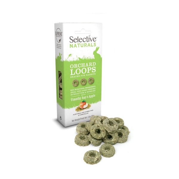 Selective Naturals Orchard Loops Rabbit Treats 80g Sale