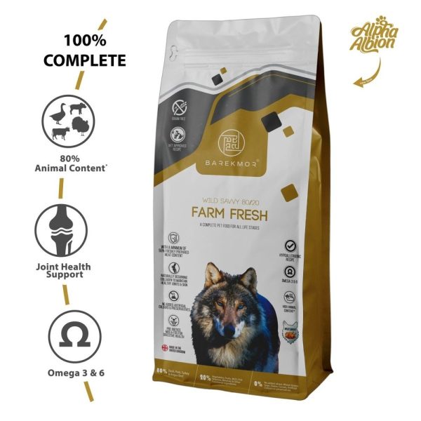 Barekmor: Wild Savvy 80 20 Farm Fresh Recipe – Hypoallergenic Dog Food For Sale