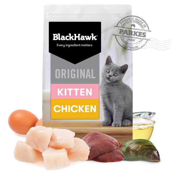 Black Hawk Original Kitten Chicken Dry Cat Food 4kg Fashion