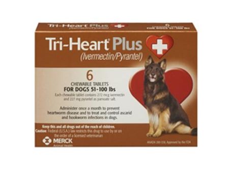 RX Tri-Heart Plus for Dogs 51-100 lbs, 6 Treatments Discount