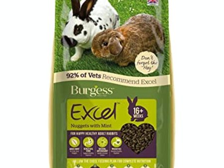 Burgess Excel Adult Rabbit Nuggets with Mint Discount