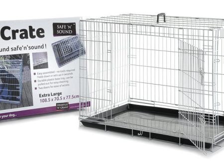 Sharples - Safe  N  Sound Dog Crate 2 Door Black Online Sale