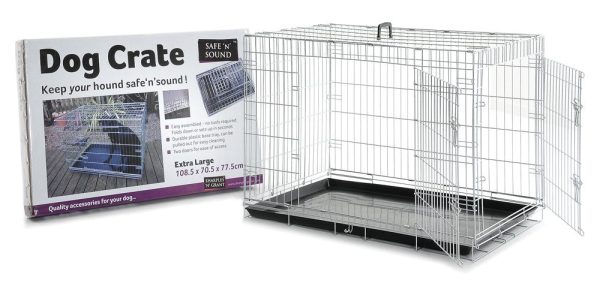 Sharples - Safe  N  Sound Dog Crate 2 Door Black Online Sale