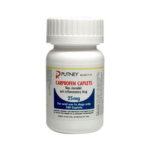 RX Carprofen Caplets 25mg for Dogs on Sale