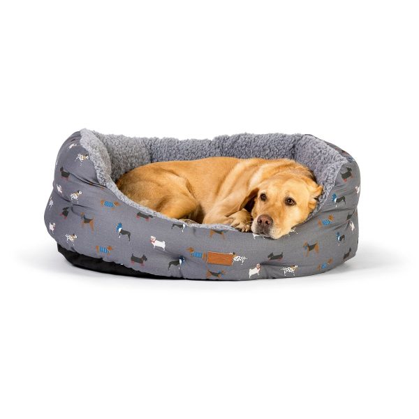 FatFace Marching Dogs Deluxe Slumber Dog Bed Discount