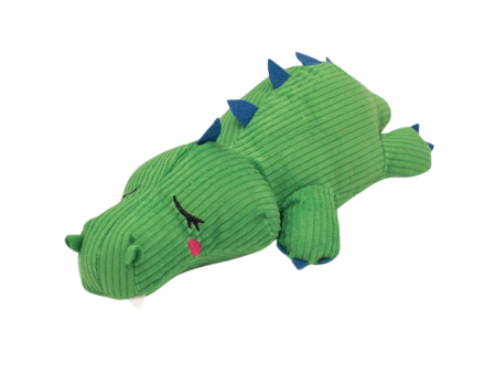 ZippyPaws Snooziez with Shhhqueaker Alligator Dog Toy Supply