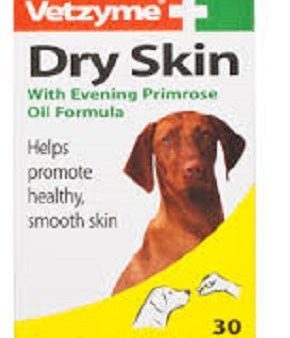 Vetzyme Dry Skin Tablets For Dogs 30tabs Supply