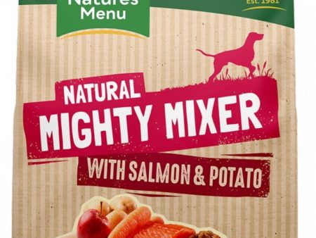 NATURES MENU BISCUITS  MIGHTY MIXER WITH SALMON & POTATOES  FOR ADULT DOGS 2 KG Online now