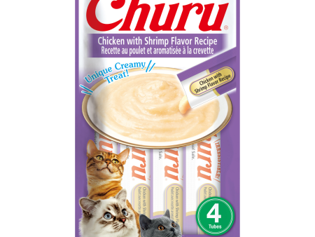 Inaba Cat Treat Churu Puree Chicken With Shrimp 56g For Cheap