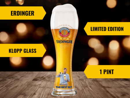 ERDINGER Klopp Limited Edition  The Best Bit  Pint Glass Supply