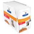 Hill s Prescription Diet c d Multicare Urinary Care Chicken Cat Food Pouches 85g x 12 on Sale