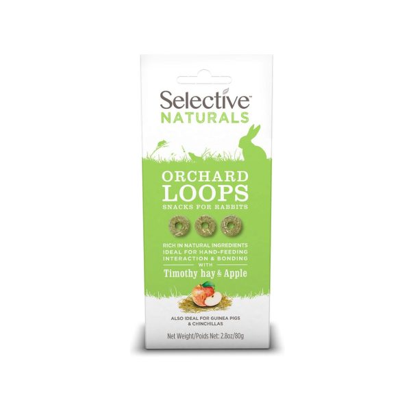 Selective Naturals Orchard Loops Rabbit Treats 80g Sale