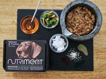 Nutriment Salmon With Turkey Formula - Adult RAW Dog Food 500g Tray Supply