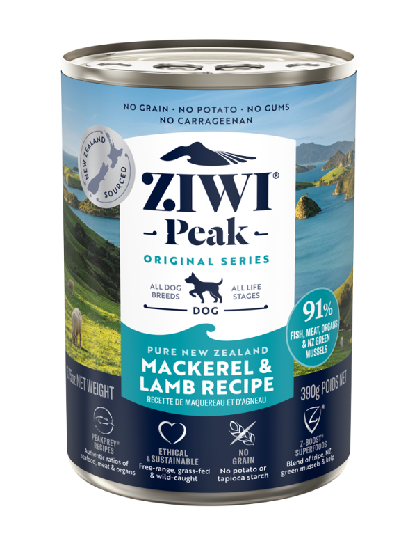 Ziwi Peak Dog Can Food Mackerel & Lamb Hot on Sale