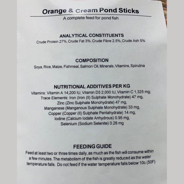 ZARDS: Premium Orange & Cream Light Pond Sticks Fashion