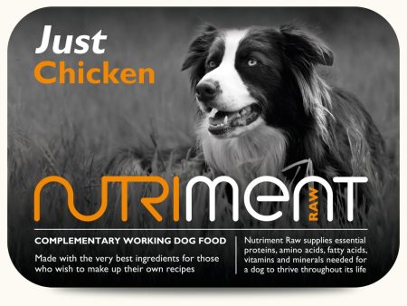 Nutriment  Just Chicken Raw Dog Food 500gm Tray Fashion