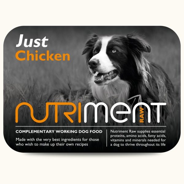 Nutriment  Just Chicken Raw Dog Food 500gm Tray Fashion