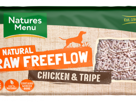 NATURES MENU HOME PREPARE RAW  CHICKEN AND TRIPE FREEFLOW MINCE  FOR ADULT DOGS Sale