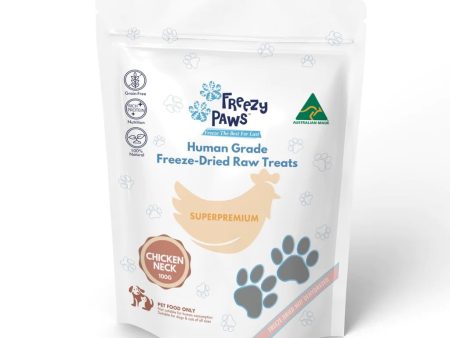 Freezy Paws Freeze Dried Human Grade Chicken Neck Dog and Cat Treats 100g Fashion