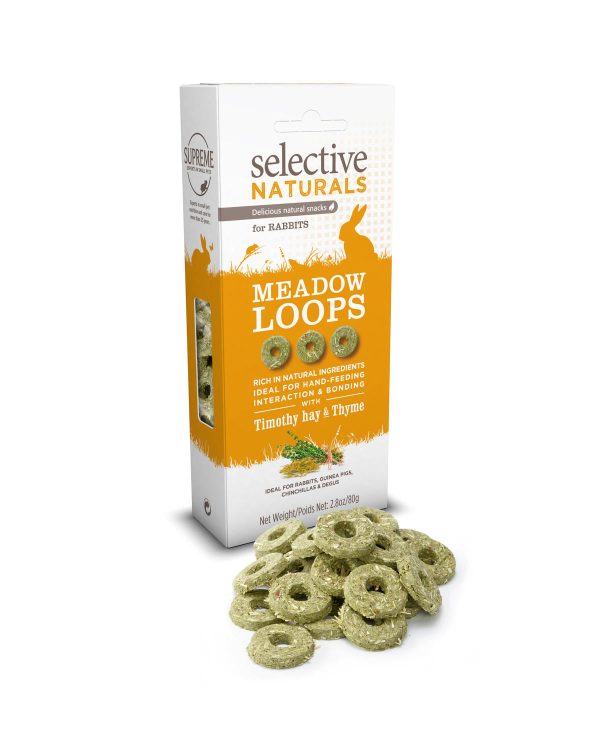 Selective Naturals Meadow Loops Rabbit Treats 80g Sale