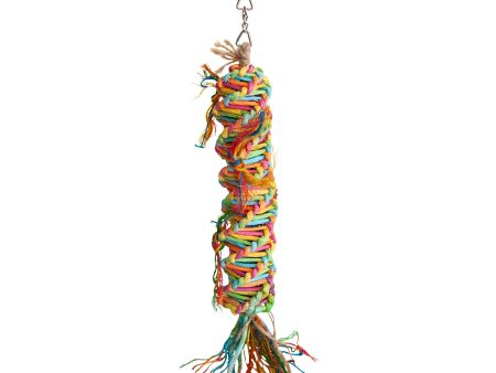 Kazoo Rainbow Sisal Tower Bird Toy Medium Online Sale