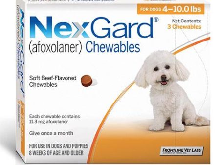 RX NexGard Chewable Tablets for Dogs 3 Treatments For Discount