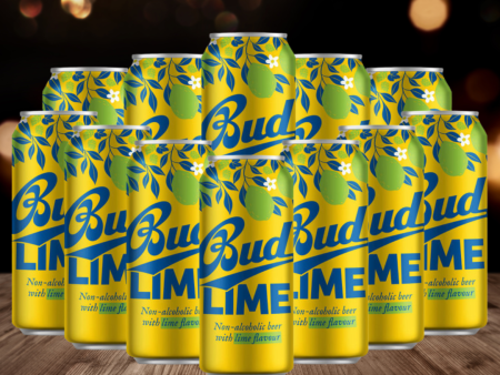 Bud Lime Alcohol Free Beer 500ml Cans - 0.3% ABV (12 Pack) Fashion