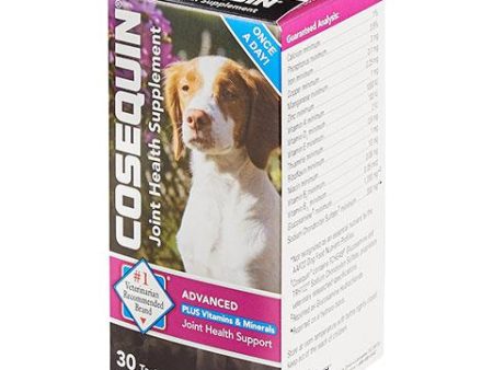 Nutramax Cosequin Advanced Strength Joint Health Plus Vitamins & Minerals Chewable Tablets Dog Supplement, 30 count Discount