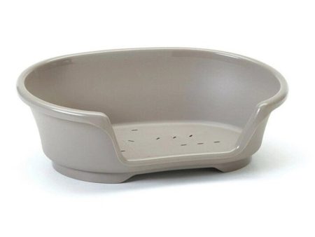 Plastic Dog Bed Warm Grey For Sale