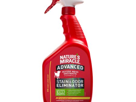 Nature s Miracle Advanced Dog Stain and Odour Eliminator Lemon 946ml Discount