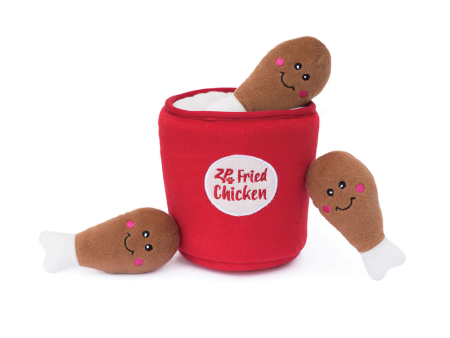 ZippyPaws Burrow Bucket of Chicken Dog Toy For Sale