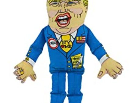 FUZZU Donald Trump Political Parody Dog Chew Toy with Squeaker-Large Online