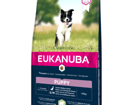 EUKANUBA Puppy & Júnior Small   Medium Dog - Rich in Lamb & Rice with a hint of Turmeric Cheap