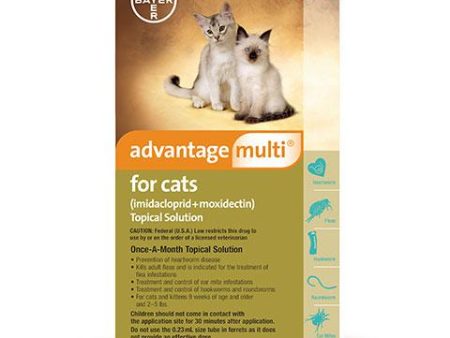 Advantage Multi Topical Solution for Cats, 2-5 lbs, 3 treatments Online