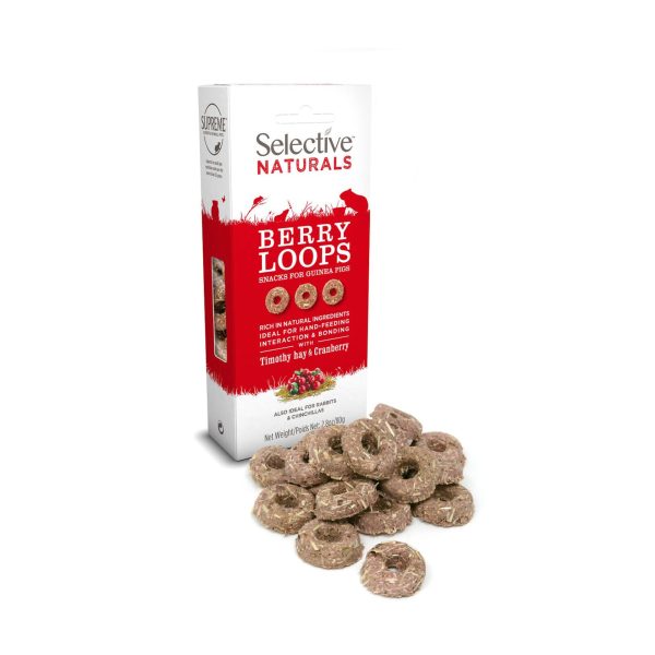 Selective Naturals Berry Loops Guinea Pig Treats 80g Sale