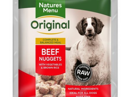 NATURES MENU RAW MEALS  BEEF NUGGETS  FOR ADULT DOGS For Cheap