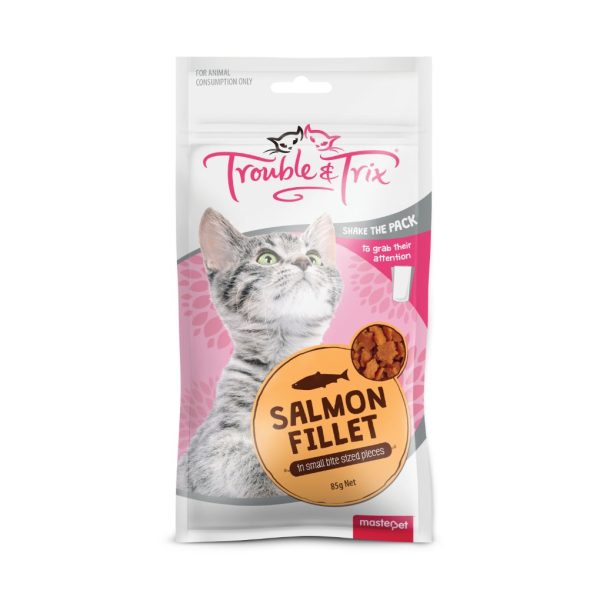 Trouble & Trix Salmon Fillet Cat Treat 85g Sale