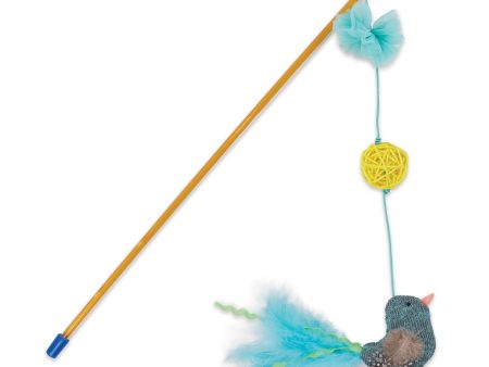 Kazoo Bluebird Wand Cat Toy Hot on Sale