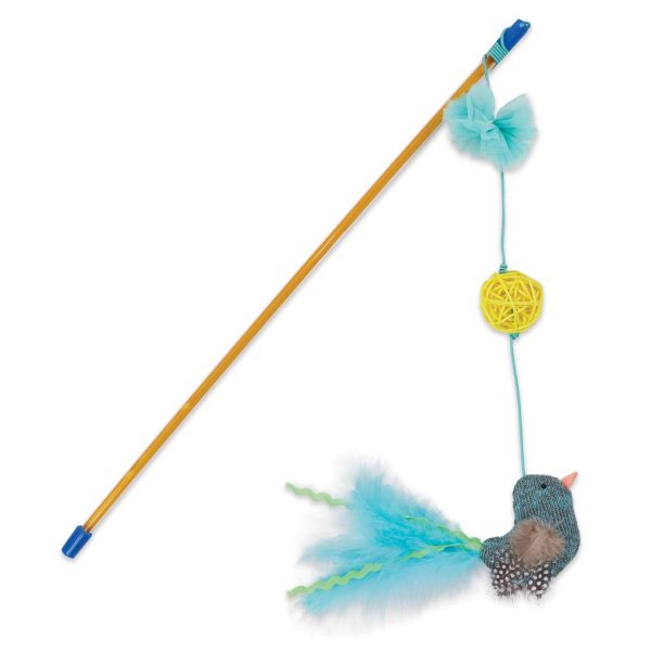 Kazoo Bluebird Wand Cat Toy Hot on Sale